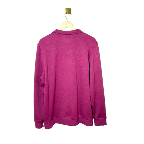 Under Armour Men’s Storm ¼ Zip Fleece Sweater in Dark Pink Size XL - Picture 11 of 12